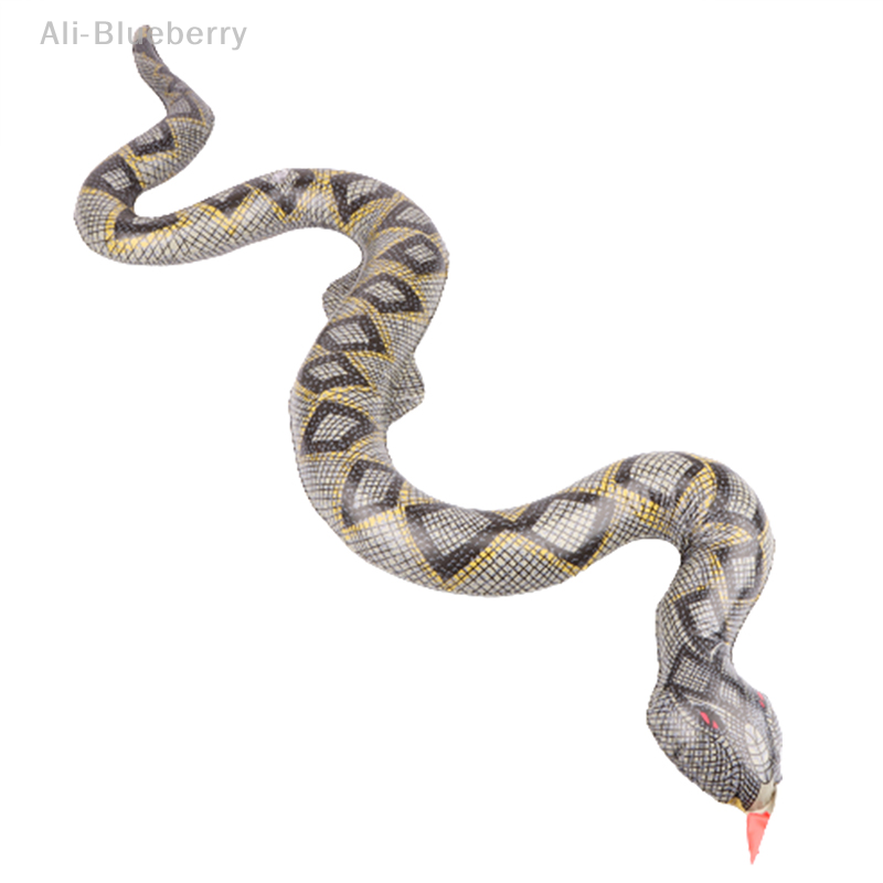 Alat peraga trik rumput taman Halloween 95cm mainan bionik untuk anak-anak balon ular simulasi tiup mainan permainan pesta properti Python