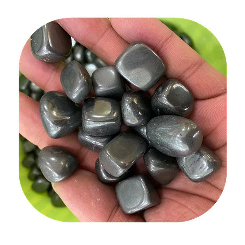 20-30Mm Hoge Kwaliteit Healing Stones Natural Gray Hematiet Trommelstenen Voor Home Decoratie