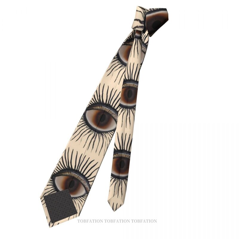 Eye Illuminati New 3D Printing Tie 8cm di larghezza in poliestere cravatta accessori per camicie decorazione per feste