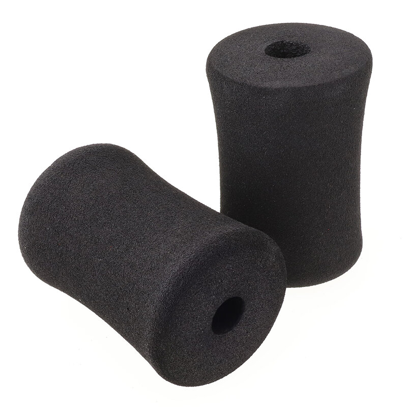 Functional High Quality Durable Foot Foam Pad Hook Foot Foam 1Pair Black Rollers Set Exercise For Leg Extension