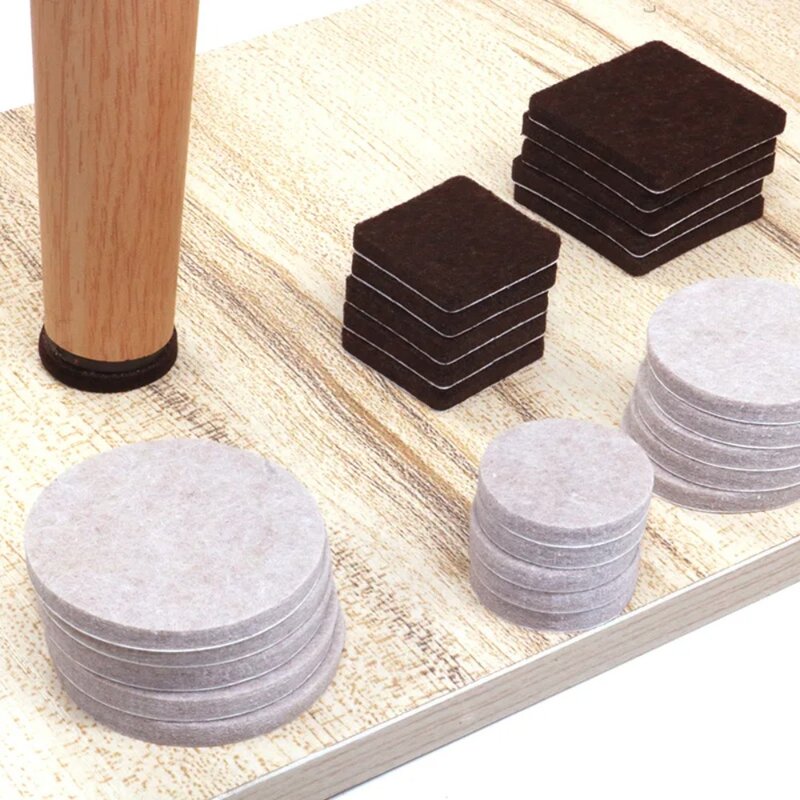 Self Adhesive Felt Chair Legs Pads New Floor protection Round Bottom Felt Mat Thickened DIY Anti Scratch Pads Furniture