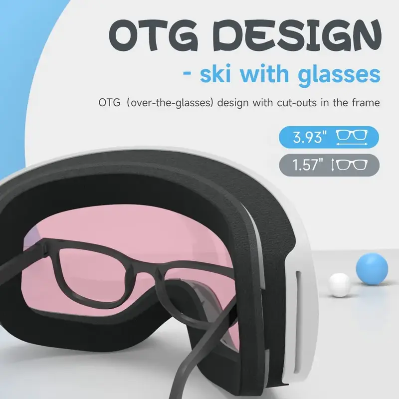 Óculos de esqui profissionais para crianças, óculos de snowboard, Anti-UV400 óculos de sol, equipamentos esportivos para crianças de 1 a 10 anos