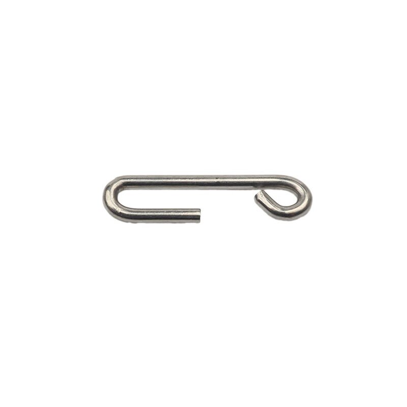Fishing Clips Change Snaps Outdoor Stainless Steel 100Pcs 14mm Connector Fishing Hook Quick Change Snaps Tackle