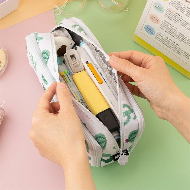 Stationery Storage Pouch Lightweight Pen Box Durable Multi-purpose  Creative School Students Stationery Pen Storage Bag