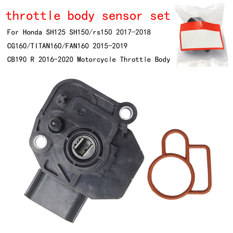 Set Sensor posisi Throttle Tps untuk Honda SH125 SH150/rs150 2017-2018 CB190 R 2016-2020 bodi Throttle motor
