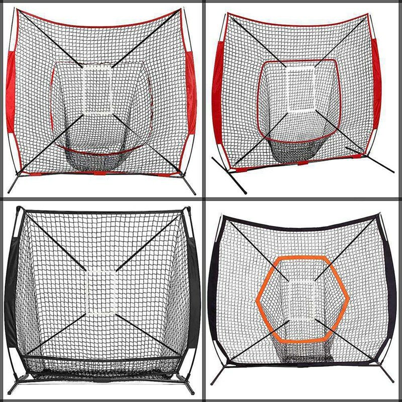 Softball Prática Target Net com precisão, Jogando e acertando, 6X6 6X7 8X8