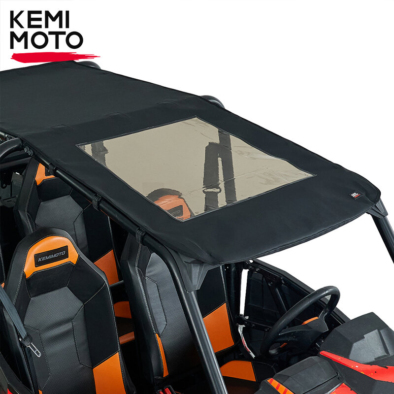 RZR UTV 1680D Soft Top Roof Waterproof Sunshade Tent Compatible with Polaris RZR XP 4 1000/4 Turbo / 4 900 2014-2022 2023