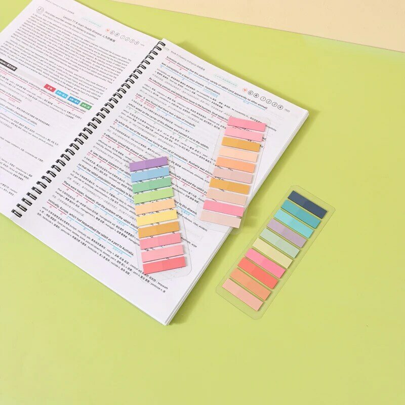 KindFuny Auto-adesivo Sticky Notes Memo Label, Índice Tabs Bookmarks, Notepad Escola Escritório Papelaria, 20 Pack, 4000 Folhas