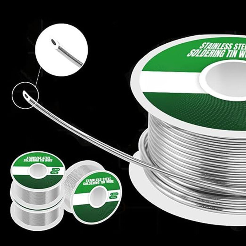 Stainless Steel Lighter Solder Wire High Strength Low Melt Rosin Core Soldering Wire Suitable for Copper Plates CLH@8