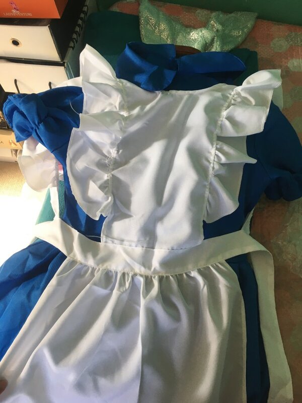 Children Girl Blue Alice In Wonderland Halloween Costume For Kids Party Lolita Maid Dress Cosplay Fancy Carnival Costumes Girls