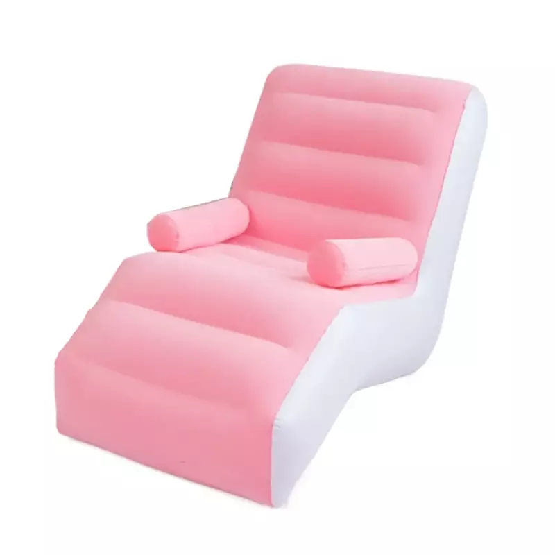 Silla reclinable inflable para exteriores, sillón suave y portátil de lujo para descanso en la playa y acampada, muebles lujosos