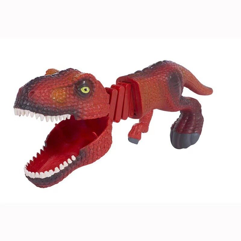 Mainan capit dinosaurus lapar mainan cakar hewan mainan Chomper dinosaurus gigit permainan Snapper Dino mainan baru interaktif orang tua anak