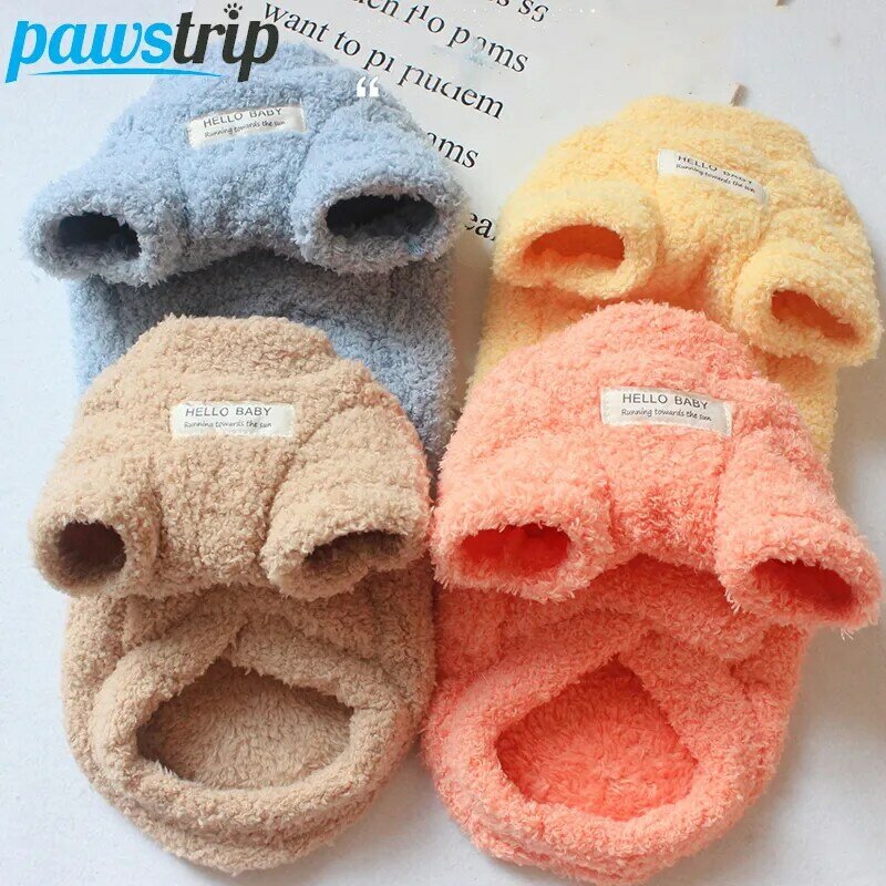 Winter Warm Dog Sweater for Small Dogs Plush Dog Clothes Soft Puppy Coat Jacket Chihuahua Teddy Puppy Clothes Dog Supplies