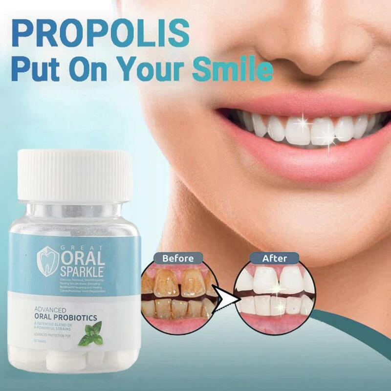 معجون أسنان متين من Probiotic ، نفسا جديدا ، إزالة البقع ، رائحة الفم الكريهة ، المحمولة ، الحبيبية ، معجون أسنان صغير ، غسول الفم