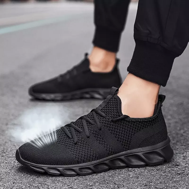 Light Man Running Shoes Comfortable Breathable Shoes Men Sneakers Casual Antiskid Wear-resistant Jogging Men Sport Shoe Non-slip