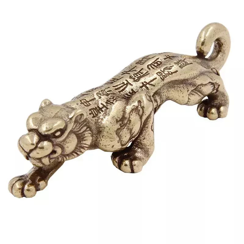 Generals As Imperial Authorization For Loop Movement In Ancient China Handmade Brass Tiger Tally Keychain Car Key Pendant Male