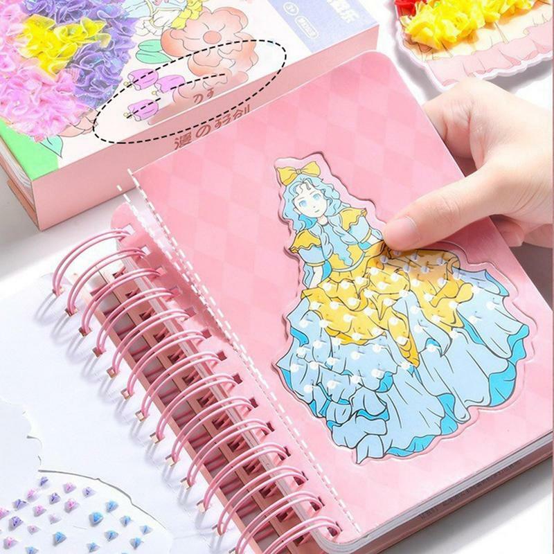Kit de peinture de poche pour enfants, design de mode, livre de dessin, arts et artisanat faits à la main, bricolage