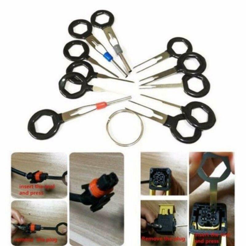 21pcs Car Terminal Remover Tool Wire Plug Connector Extractor Puller Release Pin Extractor Kit Withdrawal