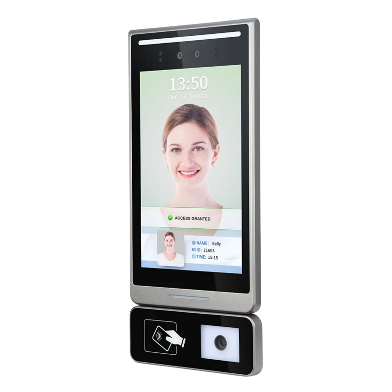 Escáner de código QR para múltiples usuarios, sistema de bloqueo de puerta con tiempo de asistencia de reconocimiento facial dinámico, Terminal de Control de acceso