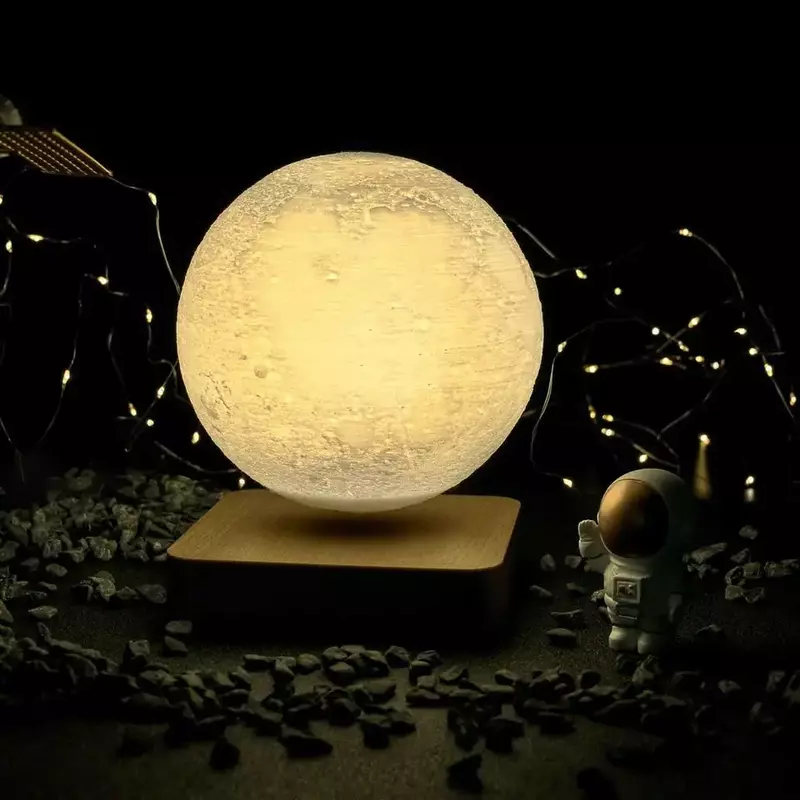 Hot Selling Creative and Unique Gifts Levitating Moon Lamp Lunar Light Floating Lamp Table Lamp Home Decoration