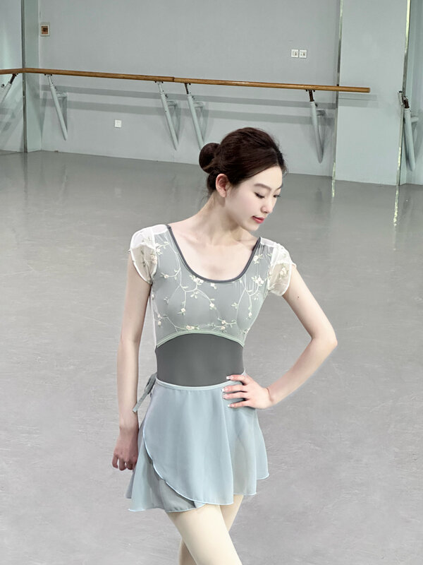 Leotardo de Ballet para mujer, ropa de baile para ejercicio diario, prenda elegante para adultos, novedad de 2024