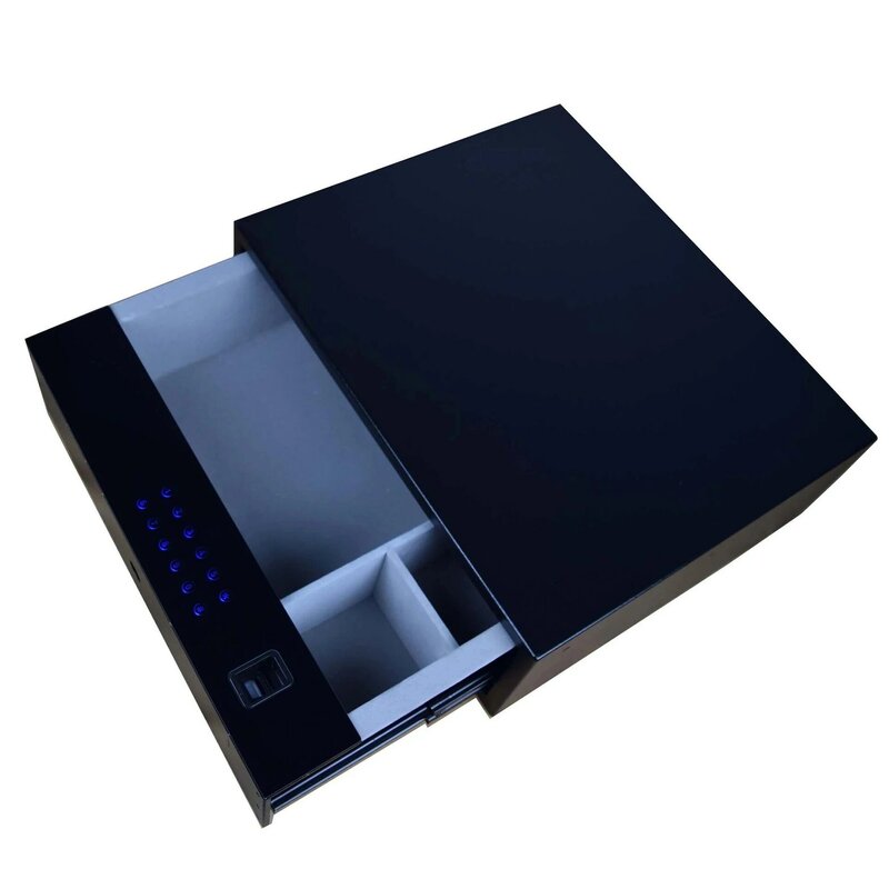 Intelligent Metal Safe Box Digital Fingerprint Hotel Home Electronic File Cabinet Storage Drawer