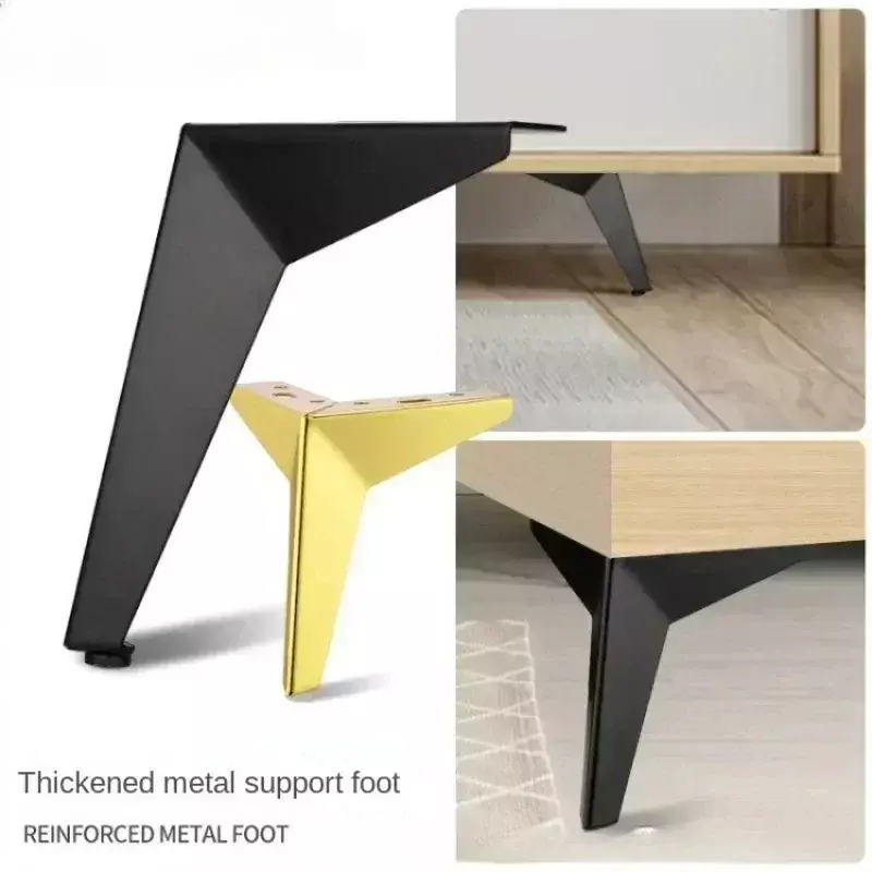 Furnitur Modern kaki logam emas hitam besi kaki Sofa meja tempat tidur kursi meja rias kabinet pendukung furnitur kursi tinggi kaki