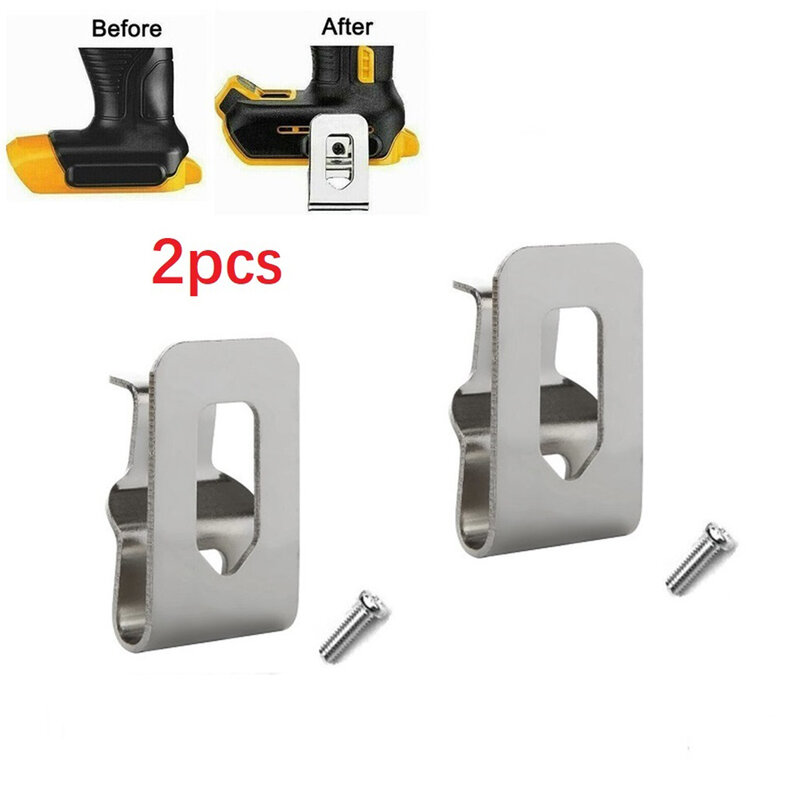 Ganchos de Clip para cinturón de taladro eléctrico, 2 piezas, para taladro DeWalt, martillo perforador N268241, N169778, N086039, DCD980, DCD985, DCD780