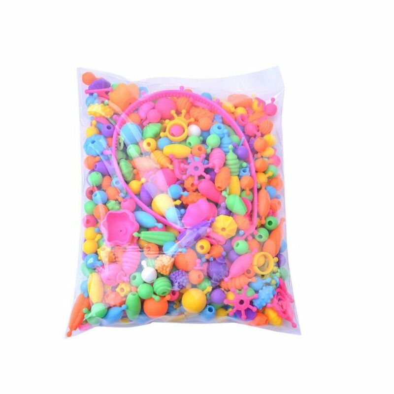 Cordless Pop Beading Kit Jóias DIY, Snap Beads, partículas grandes, Snap colorido, 200pcs