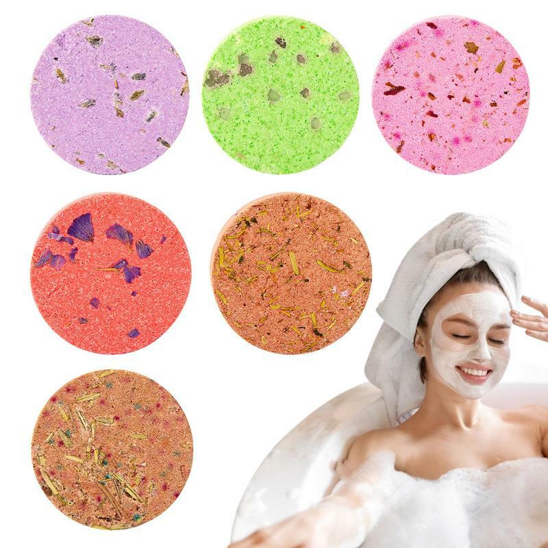 Bath Bombs 6pcs Shower Steamers Aromatherapy Essencel Oil Stress Relief And Relaxation Bath Gifts For Stress Relief And