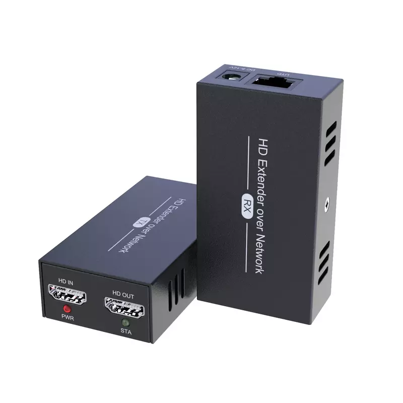 Extensor Ethernet HDMI Via Cabo RJ45 Cat6, Transmissor de Vídeo, Receptor Conversor, Um para Muitos Interruptor Sem Perdas, Novo, 120m