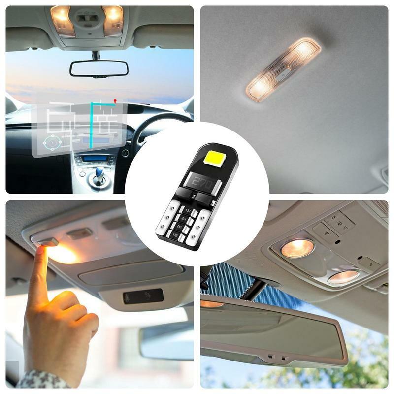 Ampoule LED Wedge T10 RGB pour voiture, largeur de lampe, grande lampe, bain, refroidissement, ampoule pour montres, remorque, camion, moto