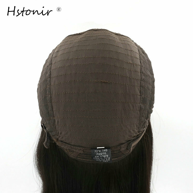Hstonir reta kosher peruca de seda superior habilitado peruca judaica sheitels europeu remy cabelo hairpiece pelucas de mujer j002