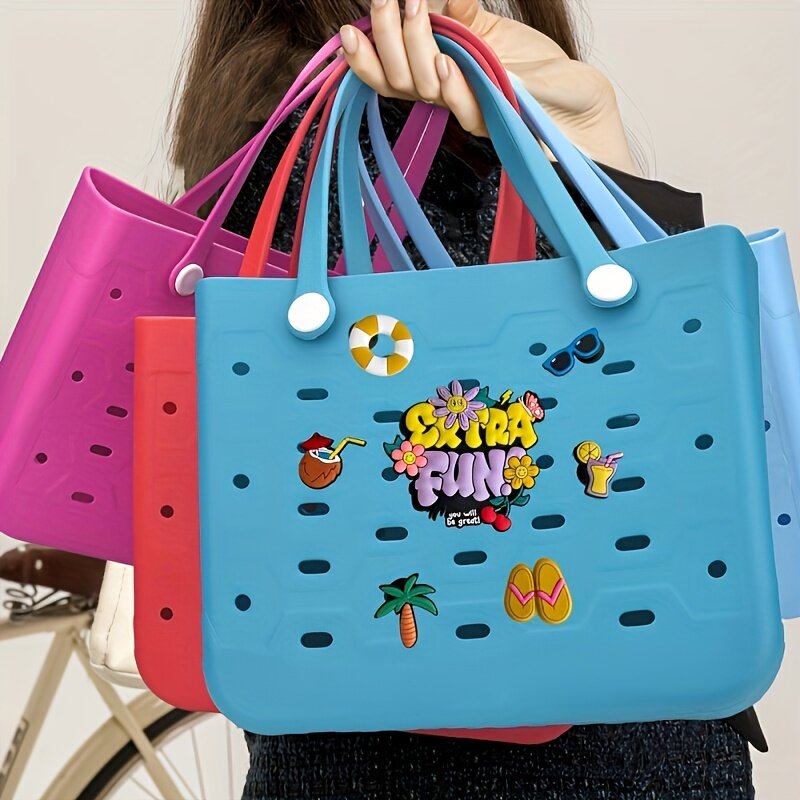 Summer Beach Outdoor Beach Bag Accessories, 7-piece Decorative Beach Bag Creative Matching Bag Accessories