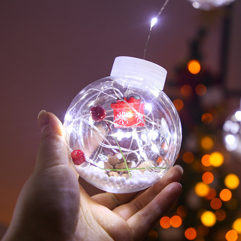 Christmas Wish Ball 8โหมดกระพริบ LED ผ้าม่านไฟสายประดับปีใหม่คริสต์มาส Navidad ตกแต่งตกแต่งคริสต์มาสสำหรับ Home 2022