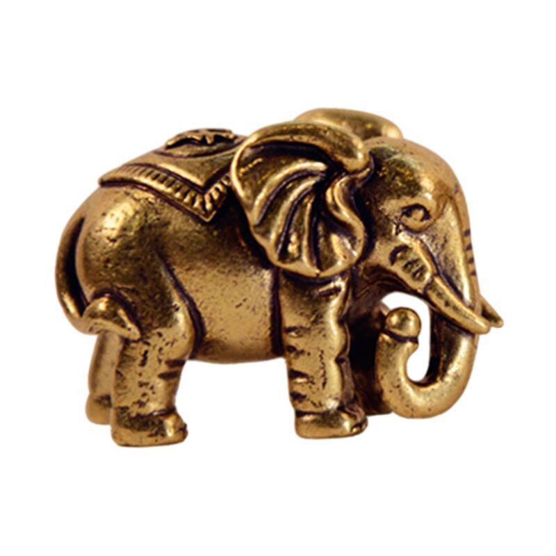 Solid Brass Elephant Office Desktop Decoration Accessories Chinese