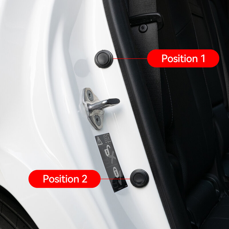 10pcs Porta Do Carro Anti-colisão Silicone Pad Anti-choque Fechando Porta Adesivos Soundproof Buffer Gasket Auto Acessórios Proteção