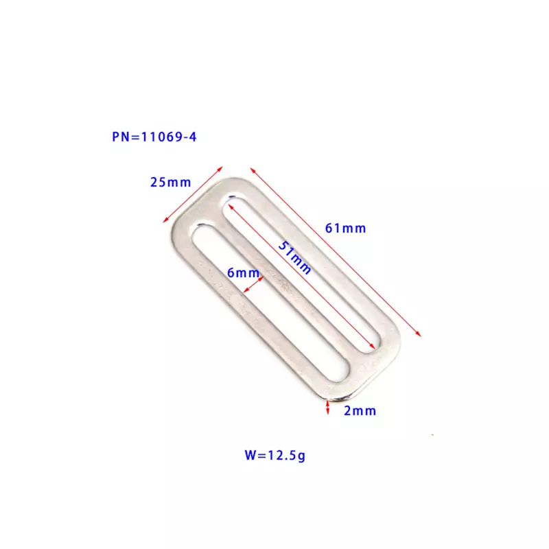 Moda Hot Buckle Slide Ring Slide rfermo Scuba argento acciaio inossidabile portatile fibbia anticorrosione fissa