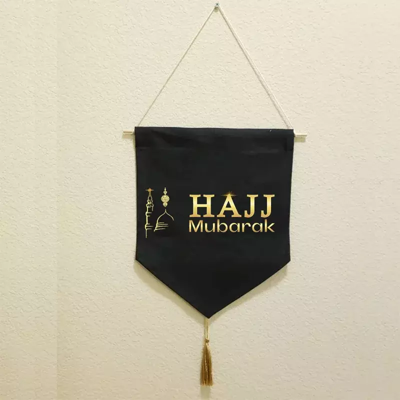 Umrah hajj mubarak баннер Мусульманский Исламский Рамадан Kareem eid настенный дверной подвесной Декор для дома Фон праздничный подарок