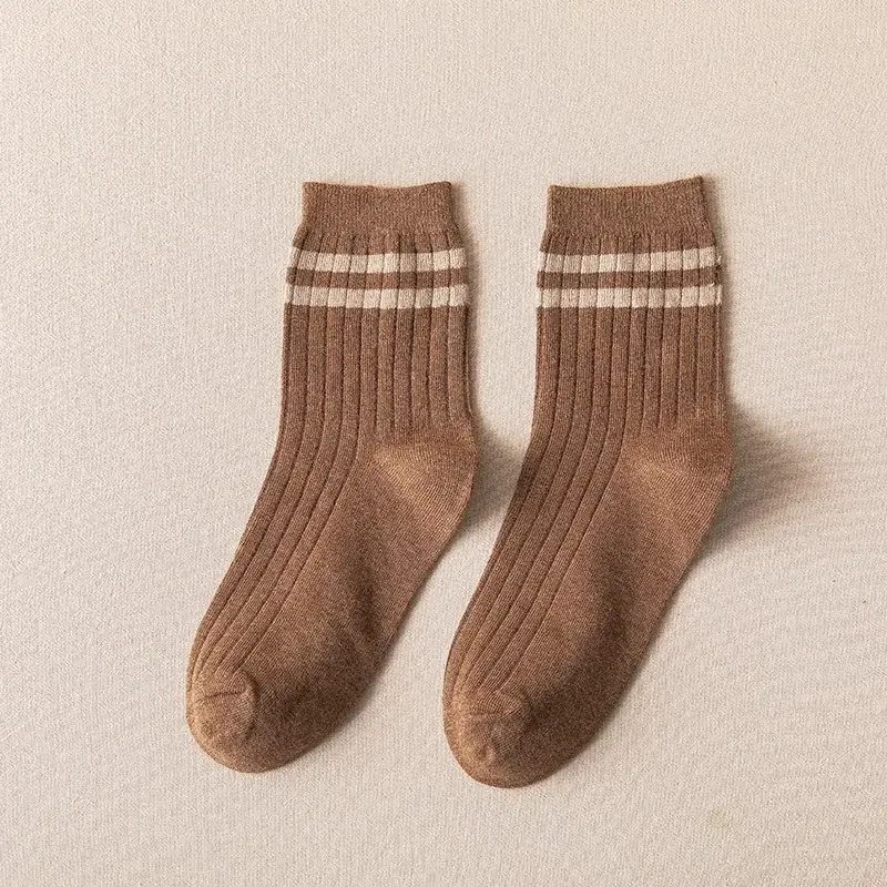 Черно-белые детские носки на весну, хлопковые носки с чистым подогревом для осени