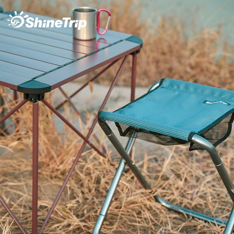 150KG zagęszczony Outdoor Camping małe krzesło przenośne składane stołek stołek ze stopu aluminium klacz ultralekki połów piknikowy