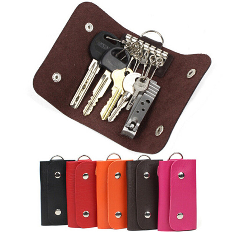 Männer Pu Leder Auto Schlüssel Brieftaschen Schlüssel bund Haushälterin Schlüssel halter Veranstalter Taschen Manager Pu Leder halter Auto Schlüssel bund Schlüssel Brieftasche
