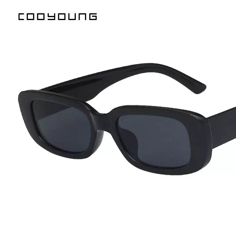 COOYOUNG-빈티지 브랜드 디자이너 작은 사각형 선글라스 UV400, 사각형 선글라스 여성용 선글라스
