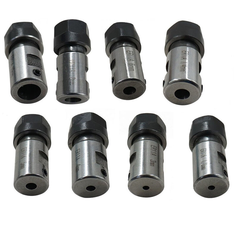 1pc ER11 Chuck Spindle Collet Motor Shaft Extension Rod Lathe Tools Cutter Rod ER Straight Rod Type Collet Extension Handle