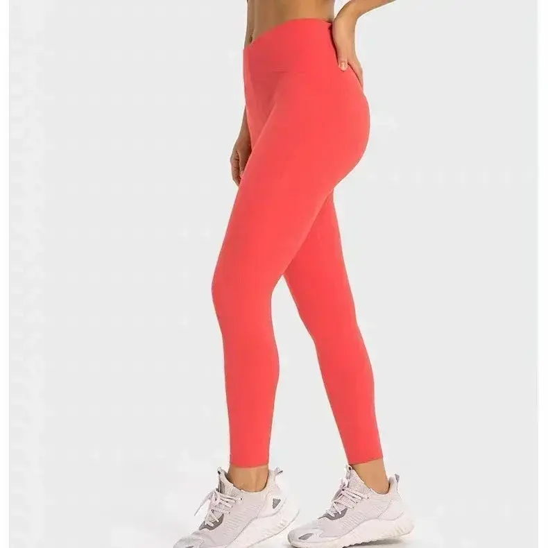 Cytrynowe legginsy do jogi siłownia spodnie sportowe z wysokim stanem odzież do biegania do tenisa spodnie treningowe odzież sportowa