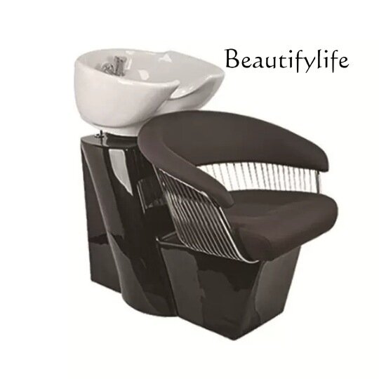 Einfache Retro Shampoo Bett Friseur Shop Spül stuhl Haar Schönheits salon spezielle Shampoo Stuhl