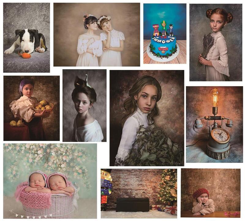 SHENGYONGBAO-Fondo de fotografía escénica con flores de acuarela, puerta de arco, retrato de fiesta de amor para bebé recién nacido, sesión fotográfica, GG-03