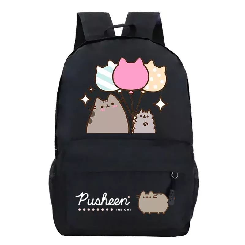 Детский Школьный рюкзак с мультяшным котом, детские школьные ранцы с рисунком аниме, ранцы для мальчиков и девочек, рюкзак, рюкзак 16 дюймов