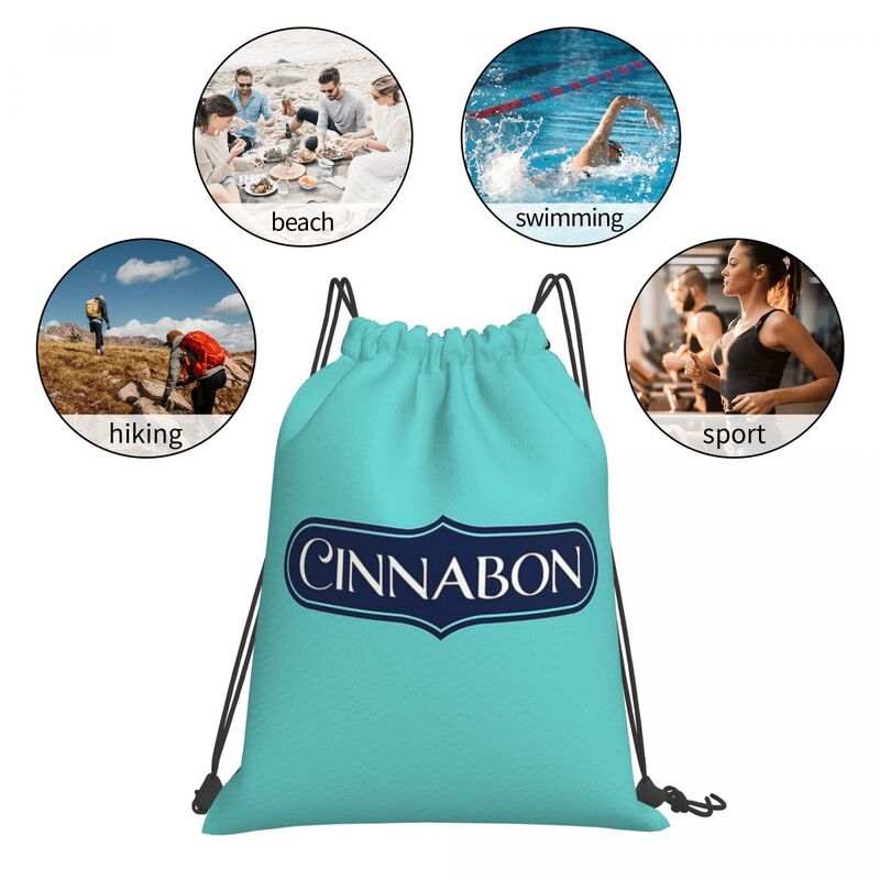 Cinnabon Resto Backpacks Casual Portable Drawstring Bags Drawstring Bundle Pocket Sports Bag Book Bags For Man Woman School