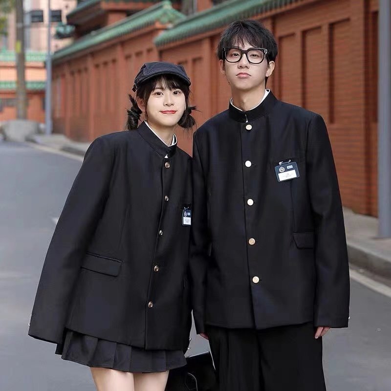 Zhongshan suit uniforme scolastica giapponese DK uniforme maschile high street ruffian bel vestito tre pezzi set high-end street suit